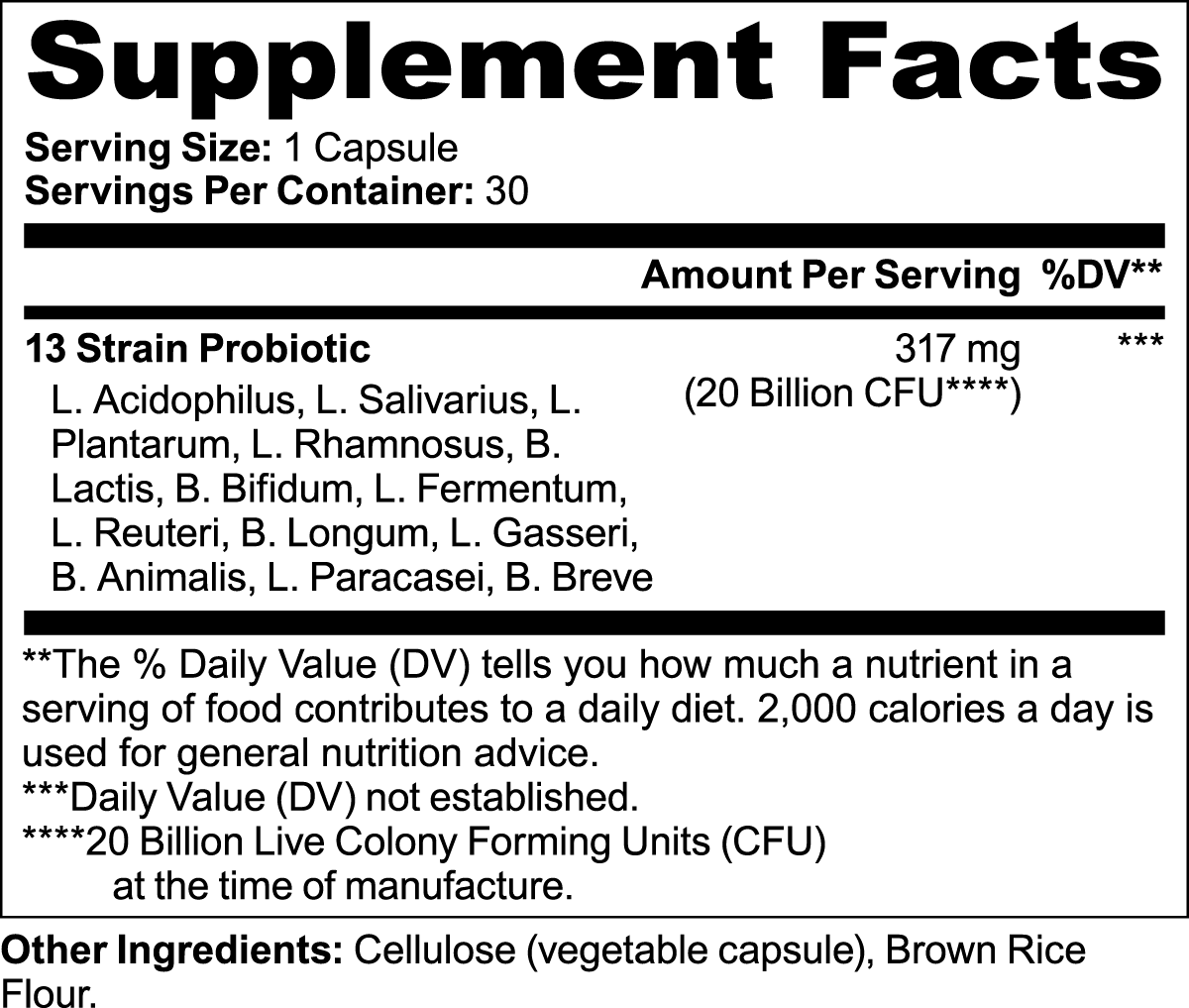 This supplement aims to enhance the balance of gut flora, promote digestive health, and support the immune system-Probiotic 20 Billion