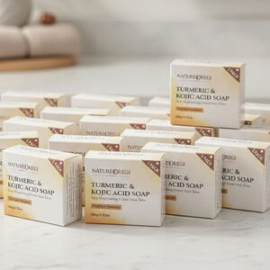 Nature Oregi Turmeric Kojic Acid Soap – Brighten & Clear Your Skin (50 PCS PACK)